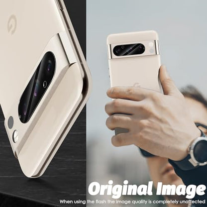 Orzero (3 Pack Camera Lens Protector Compatible for Google Pixel 8 Pro 6.7", Protector de Cámera Glass High Definition Anti-Scratch Case Friendly Does Not Affect Temperature Sensor (Not for Pixel 8) - size: 6.7 inch