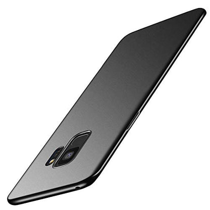 Galaxy S9 Slim Phone Case,Thin Soft Flexible TPU Skin Silicone Rubber Gel Lightweight Anti-Scratch Shockproof Cases Protective Cover for Samsung Galaxy S9,Matte Black - color: Matte Black