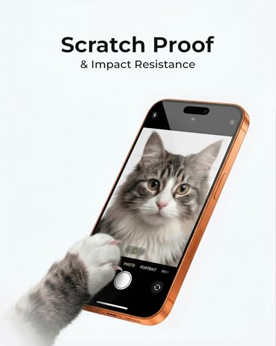 OptiGuard™ (2 Pack) Clear Screen Protector for iPhone 16/15, Ultra-Clear HD Transparency, 9H Tempered Glass, Bubble-Free Installation Kit, Scratch Resistant, Case Friendly