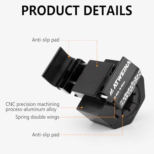 Bike Handlebar Mounts for 4.5-7.1 Phones (Black) - color: Black