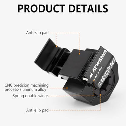 Bike Handlebar Mounts for 4.5-7.1 Phones (Black) - color: Black