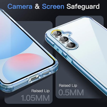 JETech Case for Samsung Galaxy S24 FE, Non-Yellowing Shockproof Bumper Protective Phone Cover, Anti-Scratch Hard PC Back (Blue) - color: Blue, size: Galaxy S24 FE