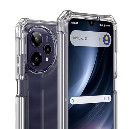 Ailiber for Cricket Icon Plus 2026 Case, AT&T Verge 2 Phone Case Slim-Clear | Screen Protector. Transparent Anti-Yellowing Soft Silicone, Thin Lifeproof Bumper Heavy Duty Full Body Hard Protective Cover - color: Clear