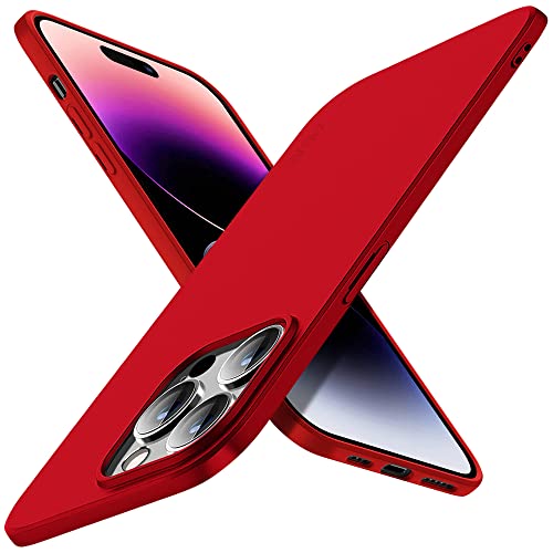 X-level for iPhone 14 Pro Max Case Ultra-Thin Silky Soft Touch Lightweight Phone Cover, Slim Fit Anti-Scratch Matte Finish Back Shockproof Cases for iPhone 14 Pro Max,Red - color: Red, size: iPhone 14 Pro Max