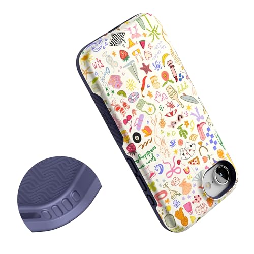 Casely iPhone 16e Case | All The Fun Things | Fun on Weekdays | Bold Protective Design | Compatible with MagSafe - color: All the Fun Things | Fun on Weekdays