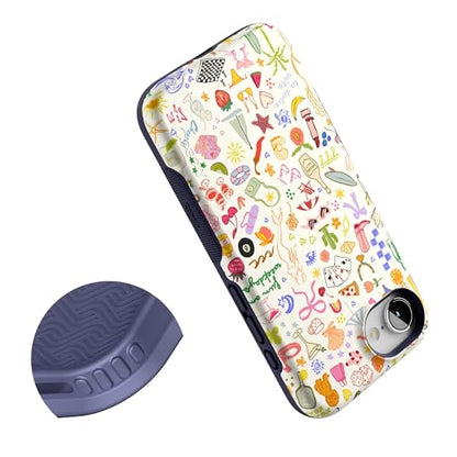 Casely iPhone 16e Case | All The Fun Things | Fun on Weekdays | Bold Protective Design | Compatible with MagSafe - color: All the Fun Things | Fun on Weekdays