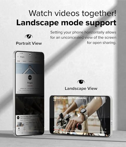 Ringke for Samsung Galaxy S25 Edge Screen Protector [Easy Slide Privacy] - size: Galaxy S25 Edge
