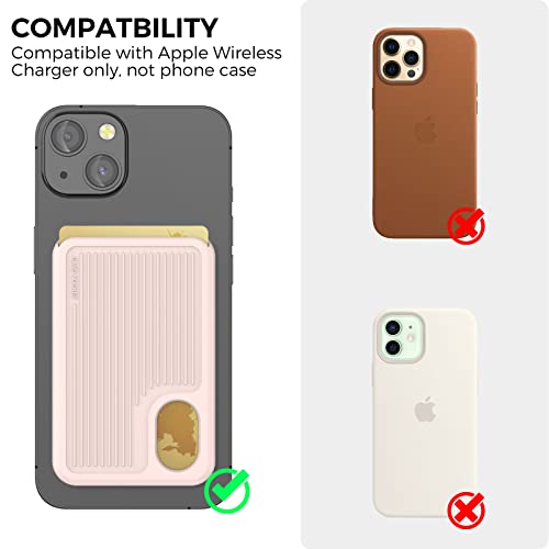 AHASTYLE Card Holder for Back of All iPhone Series - color: B- Pink