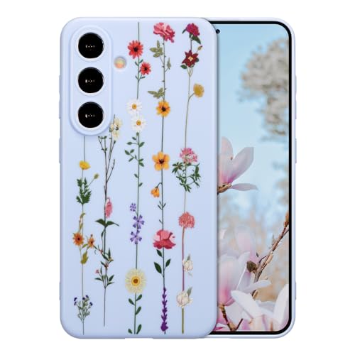 ZTOFERA Floral Case for Samsung Galaxy A17 5G,Clear Cute Flower Pattern Case for Girls Women,Flexible Silicone Protective Slim Shockproof Bumper Phone Cover for Galaxy A17 5G,Purple - color: Purple, size: for Samsung Galaxy A17 5G