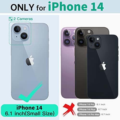 Beeasy for iPhone 14 Waterproof Case Compatible with Magsafe IP68 Underwater Military Grade, Phone Case with Shockproof, Dustproof, Rugged 360 Full Body Protection Cover with Built-in Screen Protector - size: iPhone 14 (6.1")