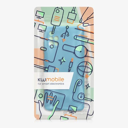 kwmobile Case Compatible with Samsung Galaxy A51 Case - Protective Slim TPU Phone Cover - Soft Matte Finish - Caribbean Blue - color: caribbean blue, size: Galaxy A51
