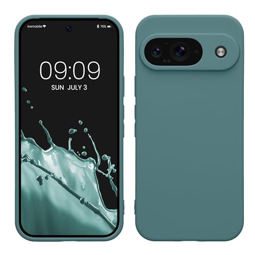 kwmobile Case Compatible with Google Pixel 9 Case - Protective Slim TPU Phone Cover - Soft Matte Finish - Arctic Night - color: Arctic Night, size: Pixel 9