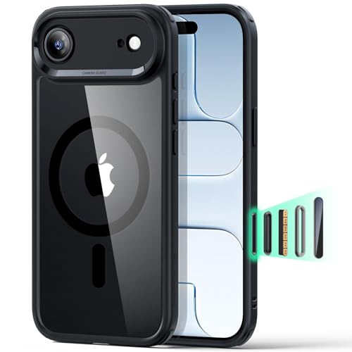 ESR for iPhone Air Case for MagSafe, Camera Control, Clear Black | Ultra Slim, 3X Military-Grade Drop Protection, Magnetic Phone Case, Impact Absorbing, Resists Scratches - color: Clear Black, size: iPhone Air 6.5 inch