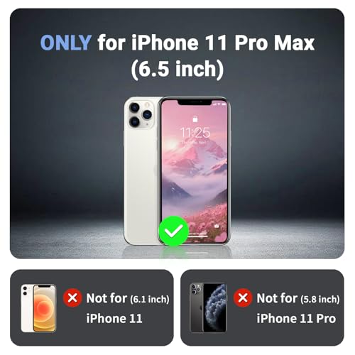 jaroco Magnetic for iPhone 11 Pro Max Case Heavy Duty Protection Rose | Compatible with MagSafe,Military Grade Drop Protection,Translucent Matte,Non-Slip,Shockproof 2-Layer Durable Bumper Case - color: Rose, size: iPhone 11 Pro Max