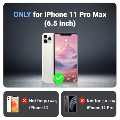 jaroco Magnetic for iPhone 11 Pro Max Case Heavy Duty Protection Rose | Compatible with MagSafe,Military Grade Drop Protection,Translucent Matte,Non-Slip,Shockproof 2-Layer Durable Bumper Case - color: Rose, size: iPhone 11 Pro Max