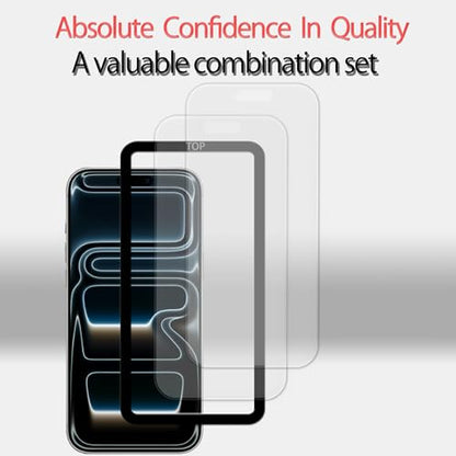 Anti Glare Matte Screen Protector For iPhone 17 Promax Tempered Glass Anti Fingerprint Film 2-Pack with Easy Alignment Tool