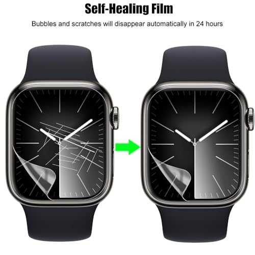 6 Pack TPU Screen Protector For Apple Watch Series 7/8 / 9 (41mm) - size: 41mm