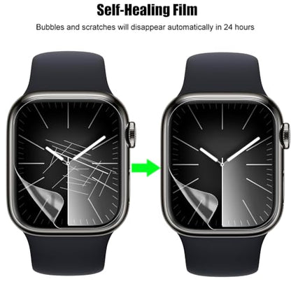6 Pack TPU Screen Protector For Apple Watch Series 7/8 / 9 (45mm) - size: 45mm