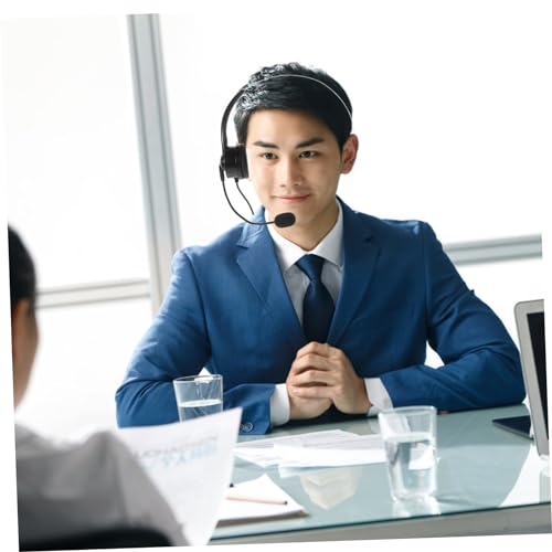 NUOBESTY Black Single Ear Gaming Headset with Mic, USB Plug and Play