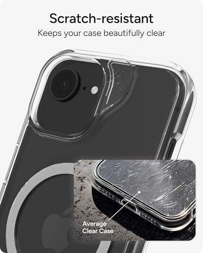 ZAGG Crystal Palace Snap Case for iPhone 17e/ 16e/ 15/14/ 13 - Crystal Clear, 13ft Drop Protection, Magnetic, Anti-Yellowing, Graphene Reinforced, Wireless Charging Compatible, Anti-Scratch - size: iPhone 17e/ 16e/15/14/13, style: With Magsafe