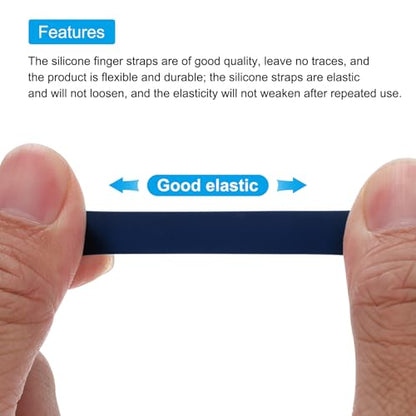 MECCANIXITY Phone Grip Strap Wrist Strap Silicone Cord Midnight Blue 2Pcs - color: Midnight Blue