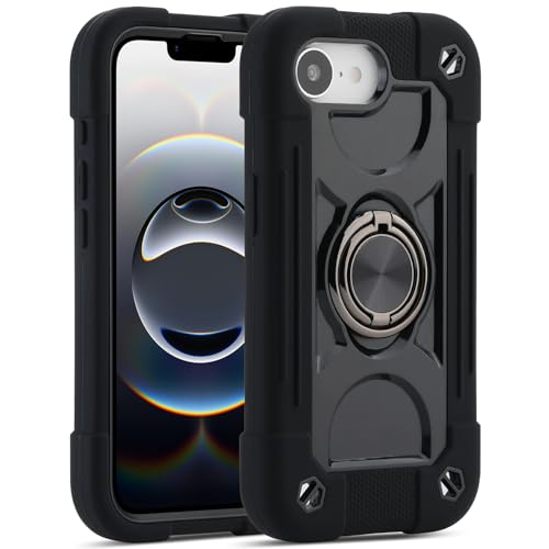MARKILL Compatible with iPhone 17e/iPhone 16e Case with Stand, Military Grade Drop Protection Full Body Rugged Heavy Duty Case 3 in 1 Protective Durable Cover for iPhone 16e/17e Black - color: Black, size: iPhone 16e/iPhone 17e