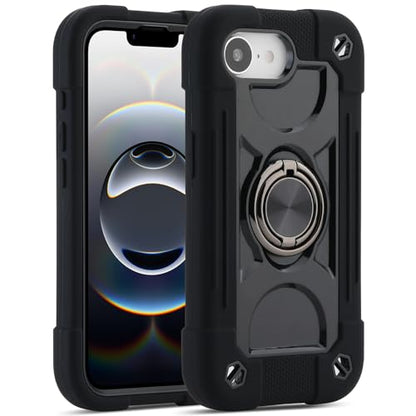 MARKILL Compatible with iPhone 17e/iPhone 16e Case with Stand, Military Grade Drop Protection Full Body Rugged Heavy Duty Case 3 in 1 Protective Durable Cover for iPhone 16e/17e Black - color: Black, size: iPhone 16e/iPhone 17e