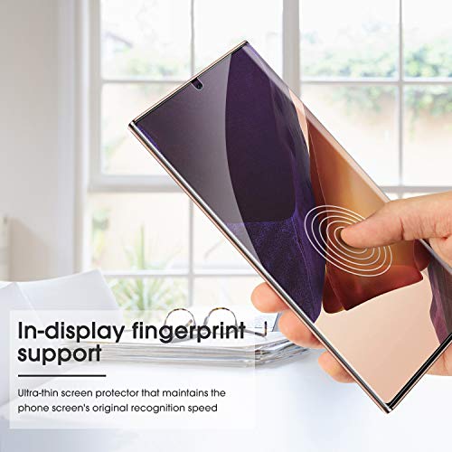 [4 pack] Samsung Galaxy Note 20 Ultra Screen Protector - TPU Film Screen Protector for Galaxy Note 20 Ultra 6.9 Inch, 2020 [High Definition] [Bubble Free] [Anti-scratch] [Anti-Fingerprint]