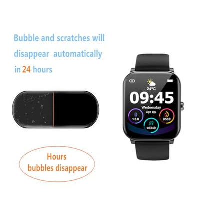 Screen Protector Compatible for QONBINK TG38 / K62 Smart Watch 1.85" (6 Pack) Clear TPU Soft Film Compatible for Jacoosa L70 Fitness Tracker