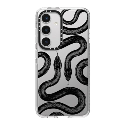 CASETiFY for Galaxy S24 Case - Impact Clear | Not Yellowing | 6.6 ft. Drop Protection | Black Kingsnake | Clear - color: Black Kingsnake, size: Galaxy S24