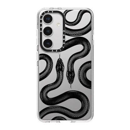 CASETiFY for Galaxy S24 Case - Impact Clear | Not Yellowing | 6.6 ft. Drop Protection | Black Kingsnake | Clear - color: Black Kingsnake, size: Galaxy S24
