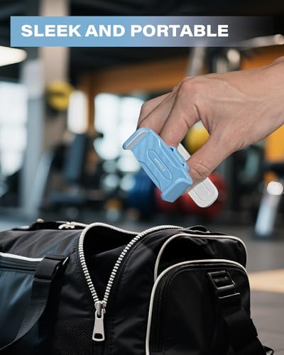 APPS2Car Gym Magnetic Phone Holder, 360 Adjustable, Compatible with 4.7-6.5" Smartphones, Alloy Base and Joint, Gym Accessories for Women, Blue - size: Blue - 1 Pack
