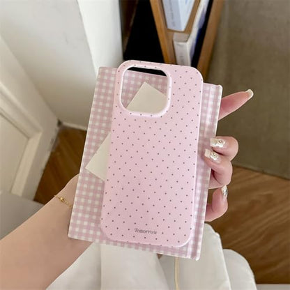 inewateri Compatible for iPhone 13/iPhone 14 Case with Cute Fashion Polka Dot Aesthetics Design Simple Case Soft TPU Slim Protection Case -Pink - color: Pink, size: iPhone 13/14