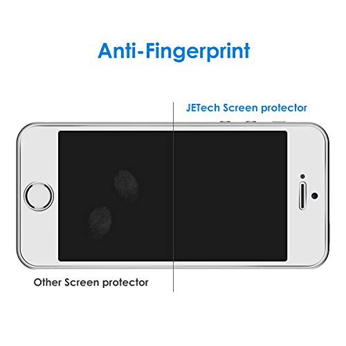 JETech Screen Protector for iPhone SE 2016, iPhone 5s/5/5c, 2-Pack | HD Clear, Tempered Glass Film, Anti-Scratch Glass - size: iPhone SE 2016/5s/5c/5