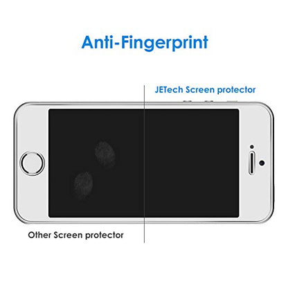 JETech Screen Protector for iPhone SE 2016, iPhone 5s/5/5c, 2-Pack | HD Clear, Tempered Glass Film, Anti-Scratch Glass - size: iPhone SE 2016/5s/5c/5