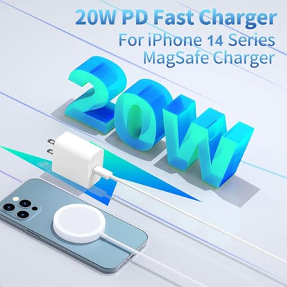 Fast iPhone Charger 10FT, [MFi Certified] Extra Long Charge Fast Charging 2Pack 20W USB C Wall Charger Block Plug 10FT Lightning Cable Cord Compatible for iPhone 14/14 Pro/14 Pro Max/13/12/11/XS/XR/X