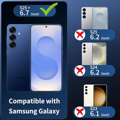 3 Pack Camera Lens Protector for Samsung Galaxy S25 Plus, Tempered Glass Camera Protector Lens Cover, Ultra HD, 9H Hardness, Anti-Scratch, Case Friendly, Easy to Install [No Affect on Night Shots] - size: for Samsung Galaxy S25 Plus