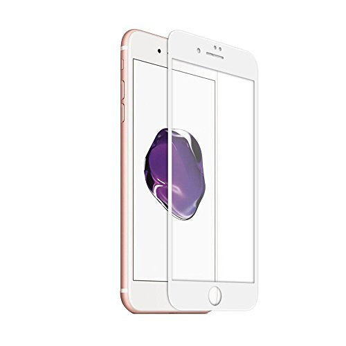 IFLASH iPhone 7 Plus, iPhone 8 Plus Full Coverage Screen Protector, [2 Pack] Full Cover Tempered Glass Screen Protector For Apple iPhone 7/8 Plus 5.5” - / 3D Touch/edge-to-edge Full Surface - White - color: iPhone 7/8 Plus 5.5" (White)