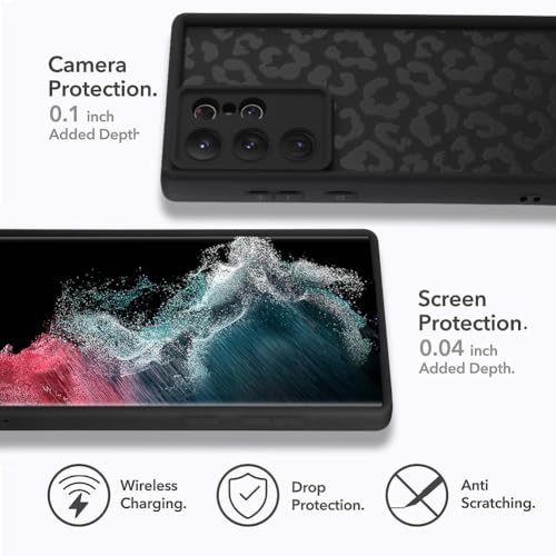 Compatible with Samsung Galaxy S22 Ultra Case, Black - color: Black, size: Samsung Galaxy S22 Ultra