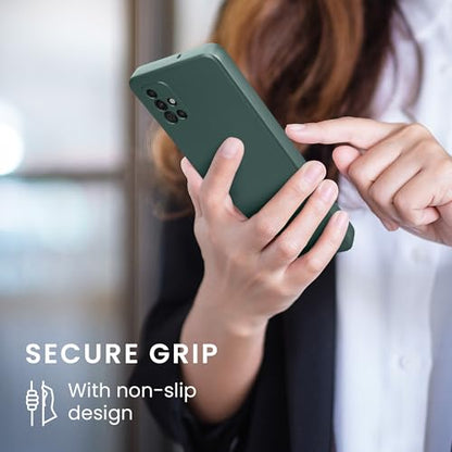 kwmobile Case Compatible with Samsung Galaxy A51 Case -Soft TPU Back Phone Cover - with Metallic Look - Metallic Teal - color: metallic teal, size: Galaxy A51