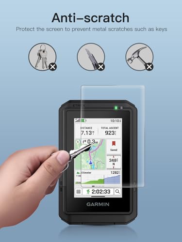 [3 Pack ] Hydrogel Screen Protector for Garmin eTrex Touch TPU [Clear HD] Self-Healing Soft Protective Film