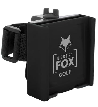 Strap Style Golf Cart Phone Holder, Golf Cart Phone Mount by Desert Fox - color: Black
