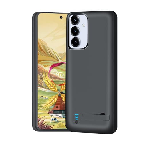 Battery Case for Samsung Galaxy S25+/ S25 Plus/ S24+/ S24 Plus, 5000mAh Rechargeable Extended Battery Charging Charger Case, Add 100% Extra Juice (6.7 Inches) Black