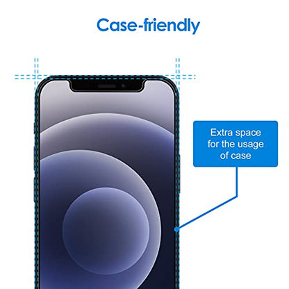 JETech Screen Protector for iPhone 12/12 Pro, 2-Pack - size: iPhone 12/12 Pro