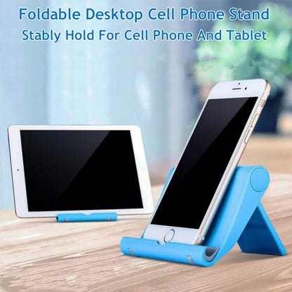 Cell Phone Stand 2 Pack, Desktop Holder for Phones & Tablets (2, Blue+Pink) - color: Blue+Pink