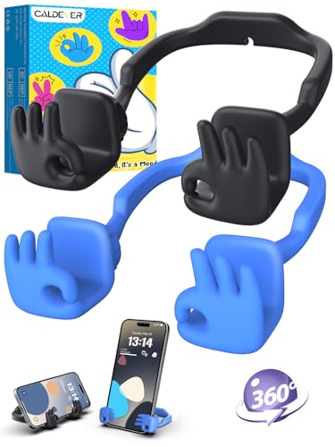 Stocking Stuffers for Boys Teens Men Adults Gifts Cell Phone Stand for Desk - color: Black & Blue