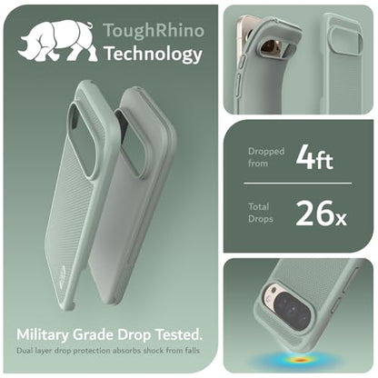 TUDIA MergeGrip Case for Google Pixel 10 / Pixel 10 Pro Cases 2025 – [Military Grade Drop Tested] Dual Layer Rugged Slim Shockproof Heavy Duty Protective Phone Cover - Green Lily - color: Green Lily, size: Pixel 10 / 10 Pro
