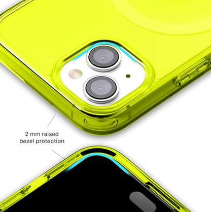 VELVET CAVIAR for iPhone 15 Case Neon Yellow - Compatible with MagSafe [10ft Drop Tested] - color: Neon Yellow, size: 15
