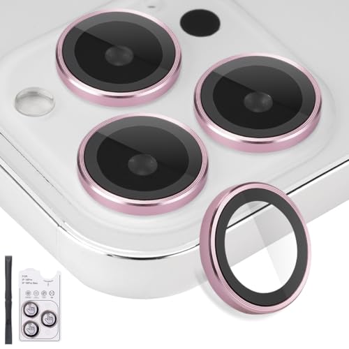 Camera Lens Protector for iPhone 16 Pro/16 Pro Max, Pink - color: Pink