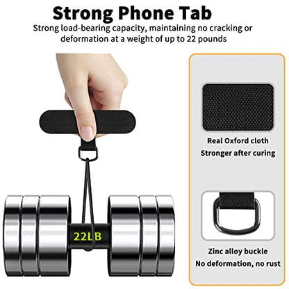 TACOMEGE Cell Phone Tether Tab, Phone Lanyard Patch, Black